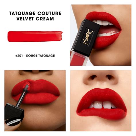 ysl tatouage matte lip stain 23-1|tatouage couture velvet cream.